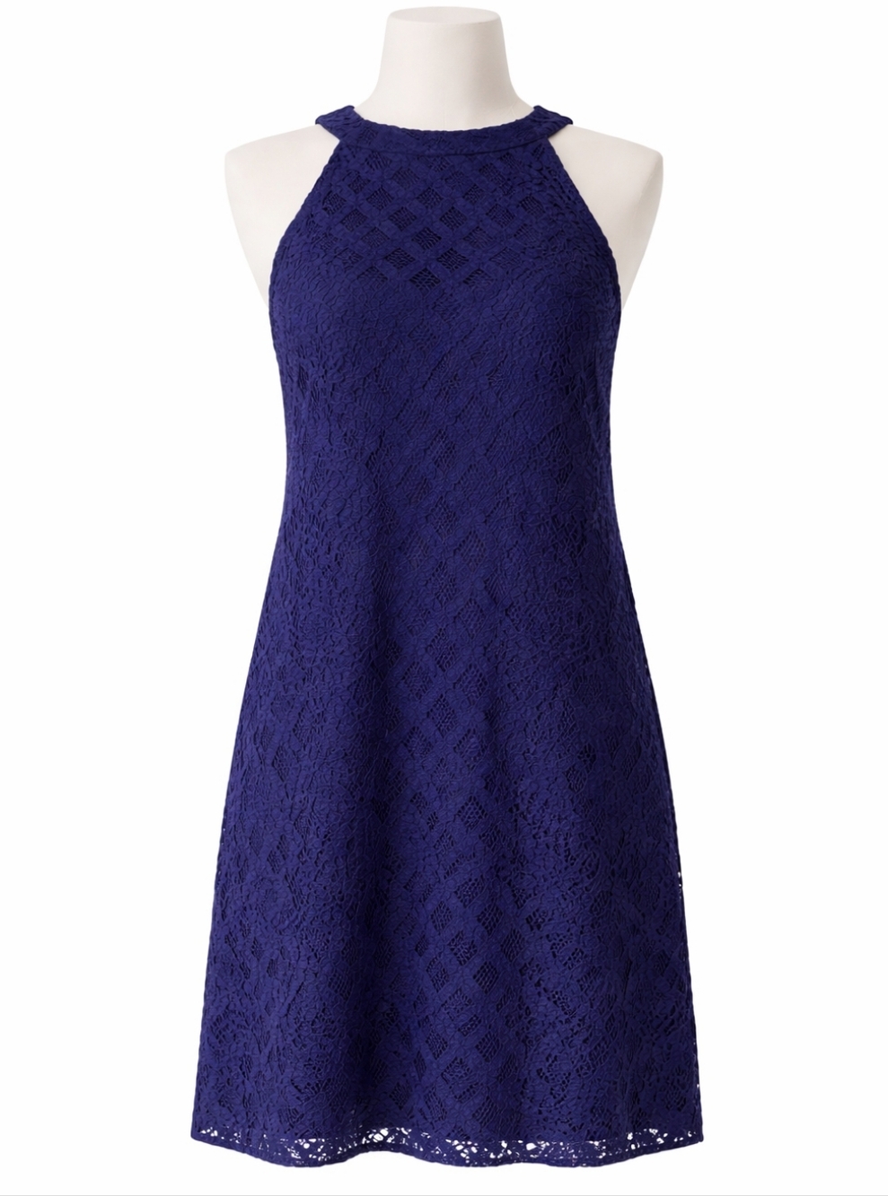 Lilly Pulitzer Rayanne Sleeveless Navy Lace Shift Dress XL